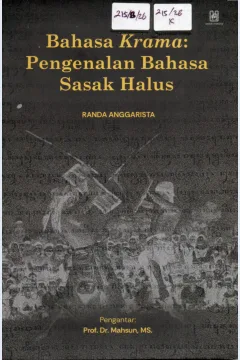 Cover Bahasa Krama :  Pengenalan Bahasa Sasak Halus / Randa Anggarista