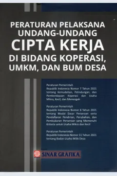 Cover Peraturan pelaksana Undang-Undang cipta kerja di Bidang Ketenagakerjaan terbaru / INDONESIA