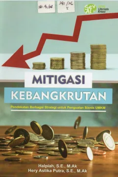 Cover Mitigasi Kebangkrutan :  pendekatan berbagi strategi untuk penguatan bisnis UMKM / Halpiah, Heri Astika Putra; editor, Ahmad Bairizki