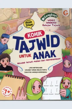 Cover Komik tajwid untuk anak :  Belajar tajwid mudah dan menyenangkan / Lina Herlina