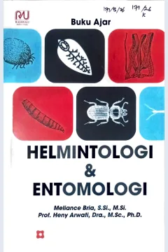 Cover Helmintologi dan Entimologi :  Buku ajar / Meliance Bria, Heny Arwati; editor, Novitarini, Salsabila Yunita Kurniawan