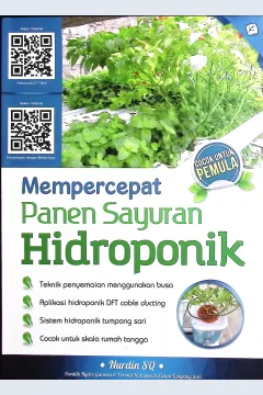Cover Mempercepat panen sayuran hidroponik / Nurdin SQ; penyunting, Untung Prasetyo