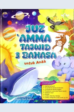 Cover Juz amma tajwid 3 bahasa untuk anak / Tim Insan Kids; penyunting, Masayu, Ian H., Herlina S., Ninik H.
