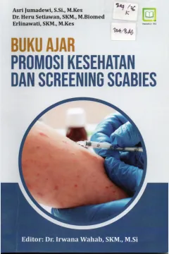 Cover Buku Ajar Promosi Kesehatan dan Screening Scabies / Asri Jumadewi, S.Si.,M.Kes