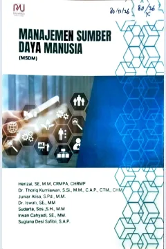 Cover Manajemen sumber daya manusia / Herizal, Thoriq Kurniawan, Juniar Alisa, dkk; editor, Nurul Hidayati Indra Ningsih, Widia Febriana