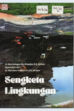 Cover Sengketa Lingkungan / Dr. Mas Subagyo Eko Prasetyo, S.H.,M.Hum. dkk
