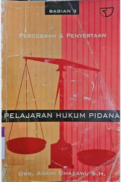 Cover Pelajaran hukum pidana 3 / Adami Chazawi
