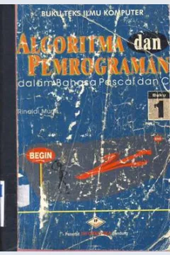 Cover Algoritma dan pemrograman dalam bahasa pascal dan C / Rinaldi Munir