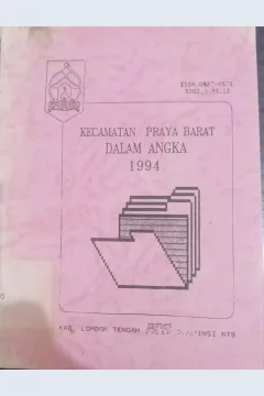 Cover Kecamatan Praya Barat dalam Angka 1994 / BPS Kabupaten Lombok Tengah Propinsi NTB