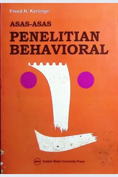 Cover Asas-asas penelitian behavioral / Kerlinger, Fred Nichols; penerjemah, Lindung R. Simatupang; editor, H.J. Koesoemanto
