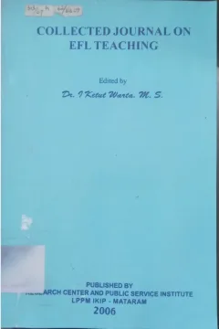 Cover Collected Journal On Efl Teaching