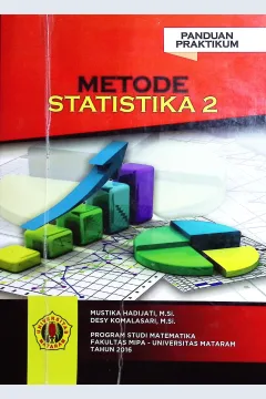 Cover Panduan praktikum metode statistika 2 / Mustika Hadijati, Desy Komalasari