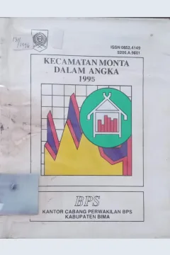 Cover Kecamatan Monta dalam Angka 1995 / BPS Kantor Cabang Perwakilan BPS Kabupaten Bima