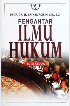 Cover Pengantar ilmu hukum / Zainal Asikin