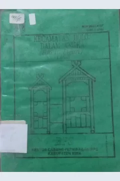 Cover Kecamatan Bolo Dalam Angka 1996 / BPS Kantor Cabang Perwakilan BPS Kabupaten Bima