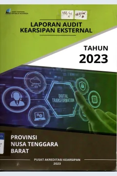 Cover Laporan Audit Kearsipan Eksternal Tahun 2023 / Arsip Nasional Republik Indonesia