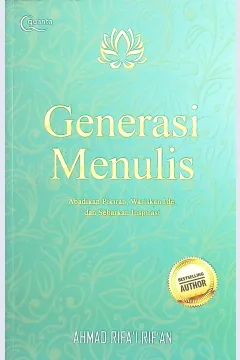 Cover Generasi menulis / Ahmad Rifa'i Rif'an