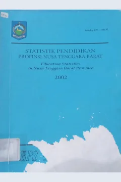 Cover Statistik Pendidikan Provinsi Nusa Tenggara Barat Tahun 2002 / Badan Pusat Statistik Provinsi Nusa Tenggara Barat