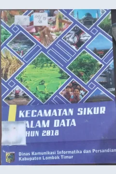 Cover Kecamatan Sikur dalam Angka Tahun 2018 / Dinas Komunikasi Informasi dan Persandian Kabupaten Lombok Timur