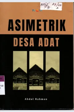 Cover Asimetrik Desa Adat / Abdul Rahman