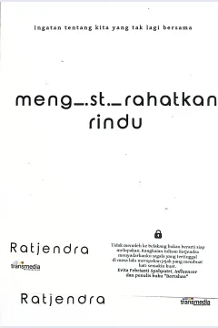 Cover Mengistirahatkan rindu / Ratjendra