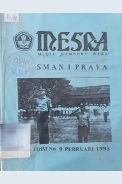 Cover Mesra (Media Sambung Rasa) SMA 1 Praya Edisi No. 9 Pebruari 1993 / SMA 1 Praya