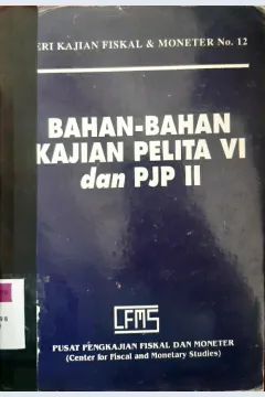 Cover Bahan-bahan kajian pelita VI dan pjp II
