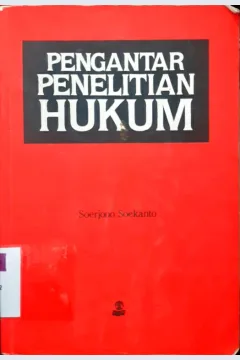 Cover Pengantar Penelitian Hukum / Soerjono Soekanto