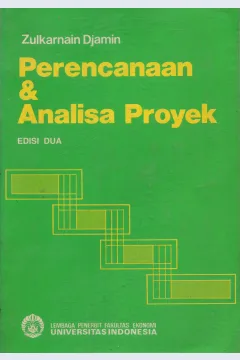 Cover Perencanaan dan analisa proyek, / Zulkarnaen Jamin