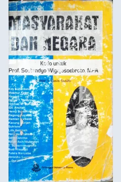 Cover Masyarakat dan negara / editor, Basis Susilo