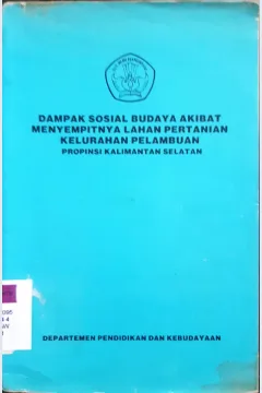 Cover Dampak sosial budaya akibat menyempitnya lahan pertanian kelurahan pelabuhan propinsi Kalimantan Selatan, H. Ramli Nawawi / H. Ramli Nawawi