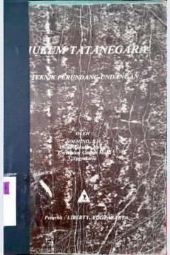 Cover Hukum tatanegara, teknik perundang-undangan, oleh Soekino