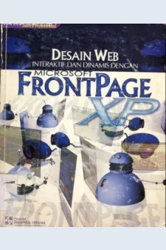 Cover Desain web interaktif dan dinamis dengan microsof front page XP