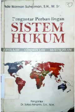Cover Pengantar perbandingan :  Sistem hukum / Ade Maman Suherman, S.H.,M.Sc.