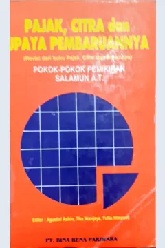 Cover Pajak, citra dan upaya pembaruannya, pokok-pokok pemikiran / Salamun A.T
