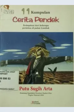 Cover 11 Kumpulan Cerita Pendek, Terinspirasi dari beberpa peristiwa di pulau lombok, Putu Sugih Arta