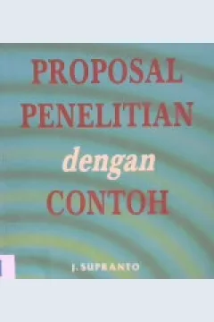 Cover Proposal penelitian dengan contoh / J. suranto