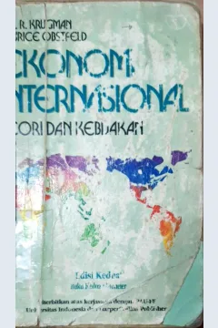 Cover Ekonomi internasional teori dan kebijakan, Paul R. Krugman, Maurice Obstfeld