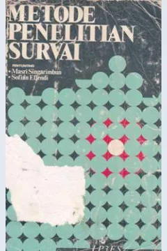 Cover Metode penelitian survai / Editor  Masri Singarimbun, Soffian Effendi
