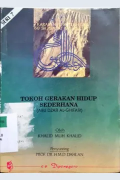 Cover Tokoh gerakan hidup sederhana / Khalid Muhhammad Khalid