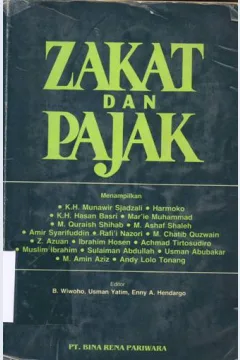 Cover Zakat dan pajak / K.H Munawir Sjadzali, Harmoko, K.H. Hasan Basri dkk