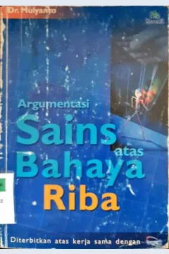 Cover Argumentasi sains atas bahasa riba / Dr. Mulyanto