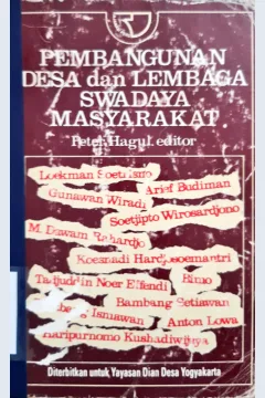 Cover Pembangunan desa dan lembaga swadaya masyarakat / Editor, Peter Hagul