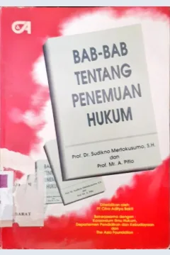 Cover Bab-bab tentang penemuan hukum / Prof. Dr. Sudikno Mertokusumo, SH, Prof. Mr. A. Pitlo