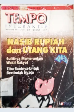 Cover Tempo intraktip, Nasib rupiah dan utang kita