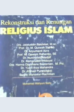 Cover Rekonstruksi dan renungan religius islam / Jalaludin Rakhmat dkk