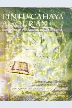 Cover Pintu cahaya Al qur'an (Dasar Dasar pengajaran tajwidul Qur'an), penanggung jawab,H Lukman Hakim