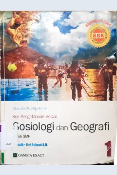 Cover Sosiologi dan Geografi untuk SMP :  Standar Kompetensi seri pengetahuan sosial / Dra.Umasih, Dra.Dwi Sukanti L.N,M.Si.Dra.Sri Yanti Runtuni