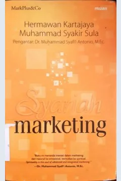 Cover Syariah marketing, / Hermawan Kartajaya, Muhammad Syakir Sula