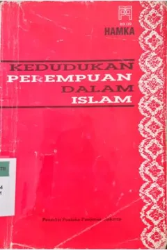 Cover Kedudukan perempuan dalam Islam / Hamka; Penyunting, Rusjdi Hamka